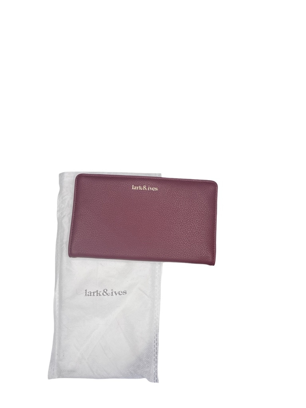 Lark & Ives Burgundy Vegan Leather Wallet NWT - Picture 5 of 5